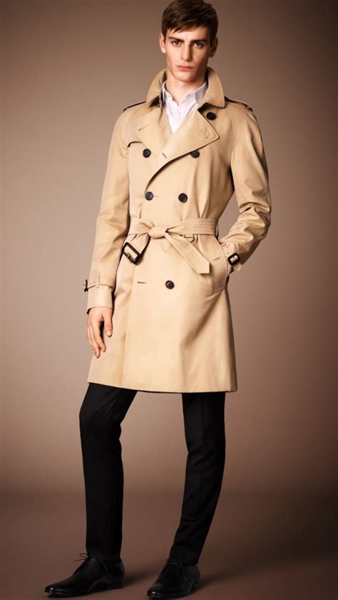 trench homme burberry|burberry trench coat men outlet.